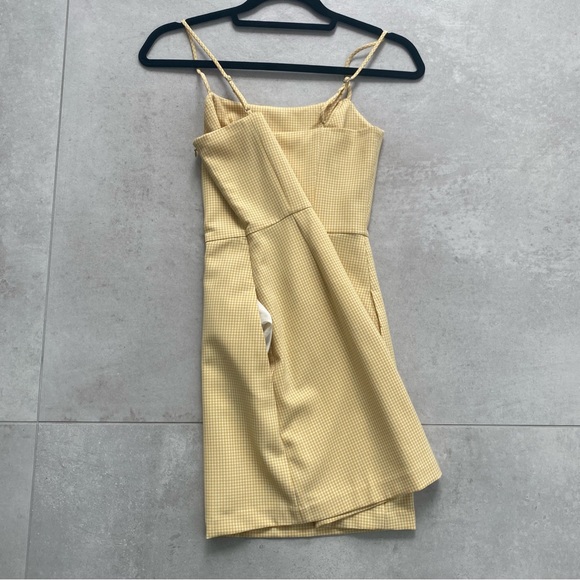 WILFRED YELLOW GINGHAM PRINT DRESS - Picture 4 of 9
